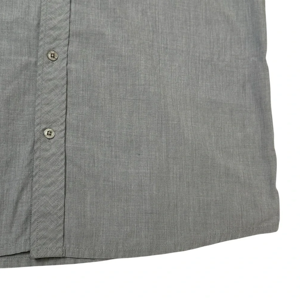 Travis Mathew Men’s XL Cotton Blend Gray Short Sleeve Button Shirt